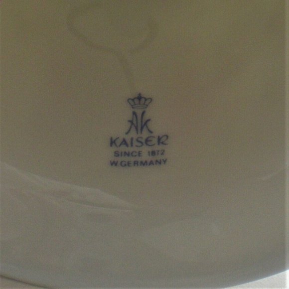 AK Kaiser Porcelain Bone China Bell Peacock Gold Trim W Germany The Danbury Mint - Picture 10 of 12